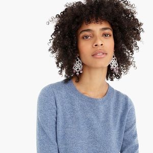 J. Crew Cashmere Crewneck Sweater - Heather River